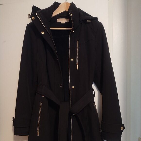 Michael Kors Black Belted Winter Jacket - Picture 1 of 8